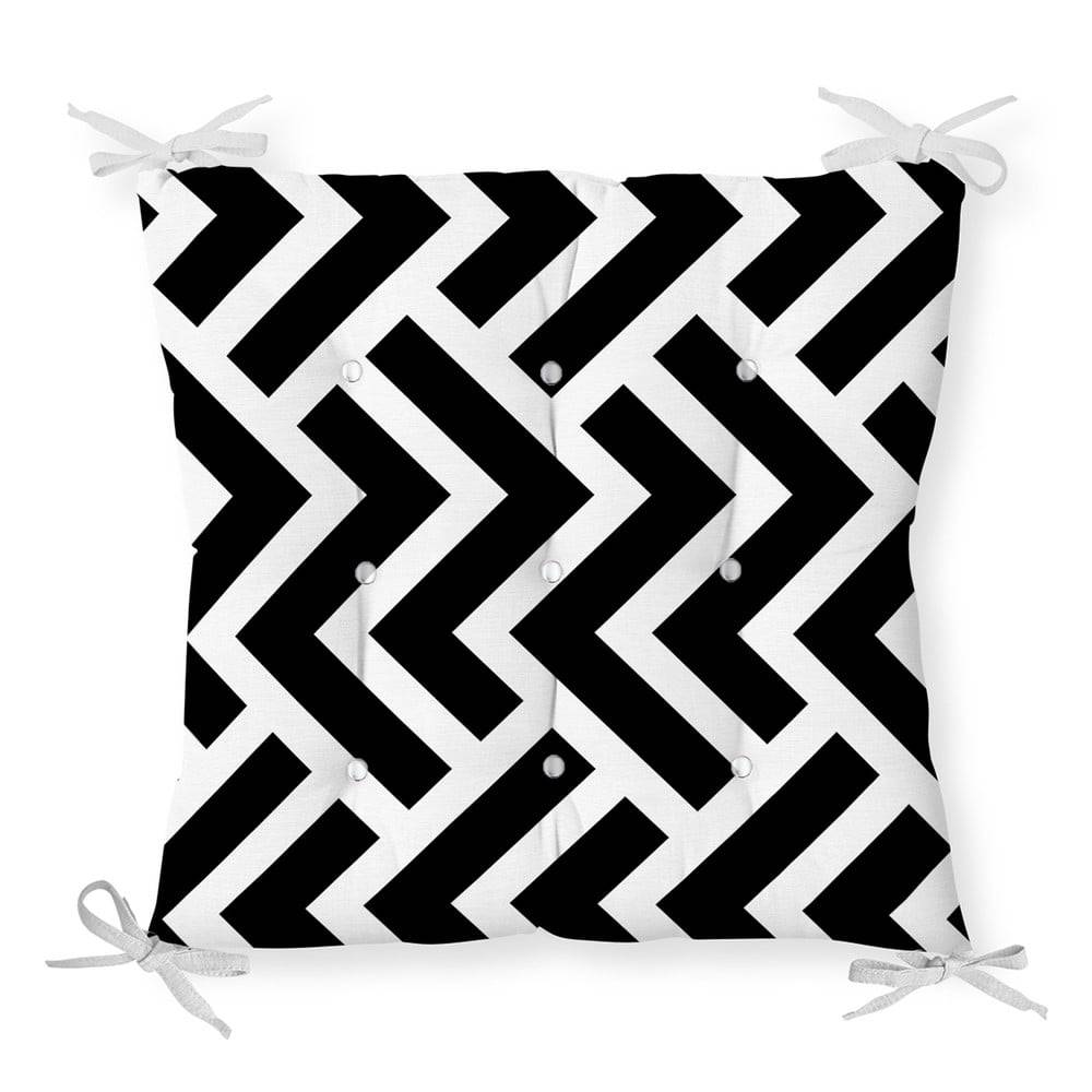 Minimalist Cushion Covers Sedák s prímesou bavlny  Scribble, 40 x 40 cm, značky Minimalist Cushion Covers