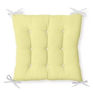 Minimalist Cushion Covers Sedák s prímesou bavlny  Lime, 40 x 40 cm, značky Minimalist Cushion Covers