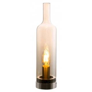 ASKO - NÁBYTOK Stolná lampa Bottle 50090123, jantarové sklo, značky ASKO - NÁBYTOK