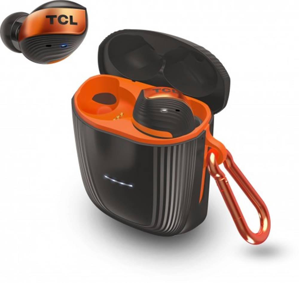 TCL True wireless slúchadlá  ACTV500TWS čierno-oranžové ROZBALENÉ, značky TCL