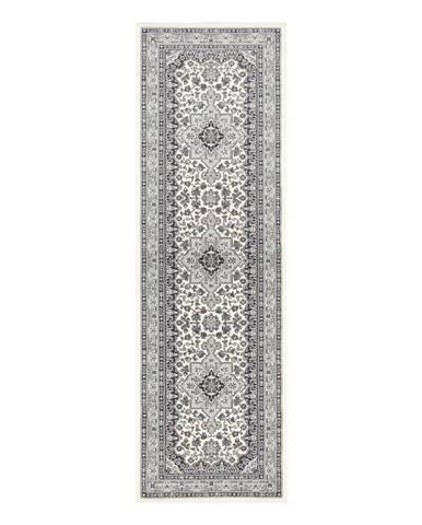 Krémovo-sivý behúň Nouristan Parun Tabriz, 80 x 250 cm