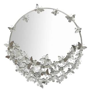 Nástenné zrkadlo v striebornej farbe Mauro Ferretti Round Silver, ø 91 cm