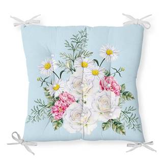 Minimalist Cushion Covers Sedák s prímesou bavlny  Spring Flowers, 40 x 40 cm, značky Minimalist Cushion Covers