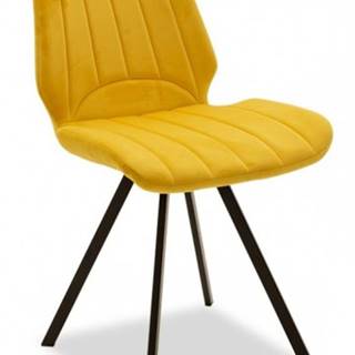 OKAY nábytok Jedálenská stolička Stacy čierna, žltá, značky OKAY nábytok