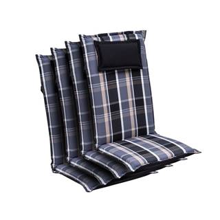 Blumfeldt  Elbe, čalúnená podložka, podložka na stoličku, podložka na vyššie polohovacie kreslo, na záhradnú stoličku, Dralon, 50 × 120 × 8 cm, značky Blumfeldt