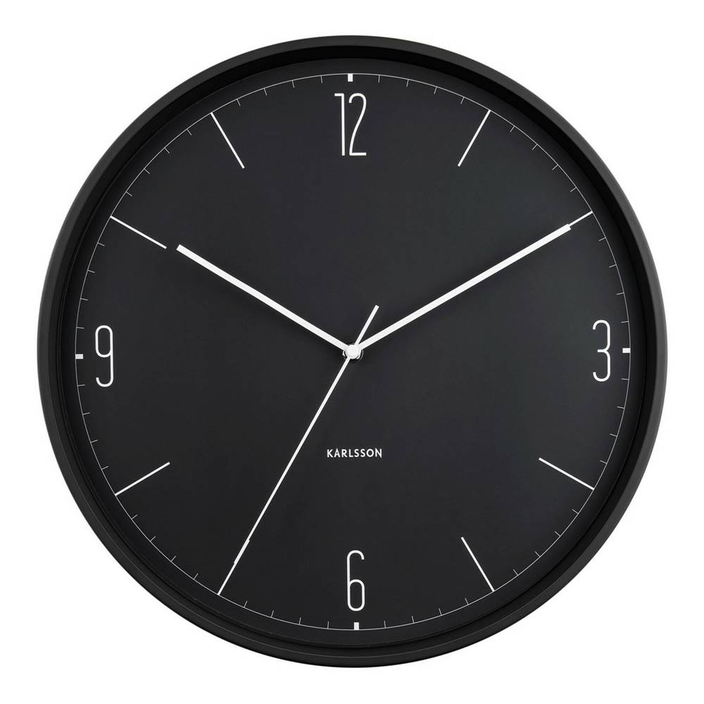 Karlsson  5735BK dizajnové nástenné hodiny, pr. 40 cm, značky Karlsson