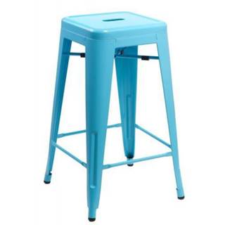 ArtD Barová stolička Paris 75cm inšpirovaná Tolix modrá