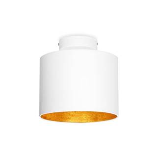 Biele stropné svietidlo s detailom v zlatej farbe Sotto Luce MIKA XS CP