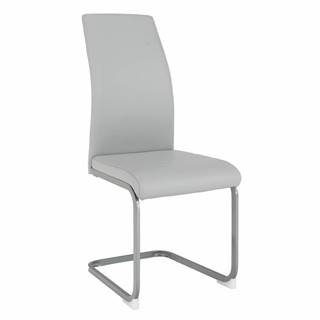 Jedálenská stolička svetlosivá/sivá NOBATA