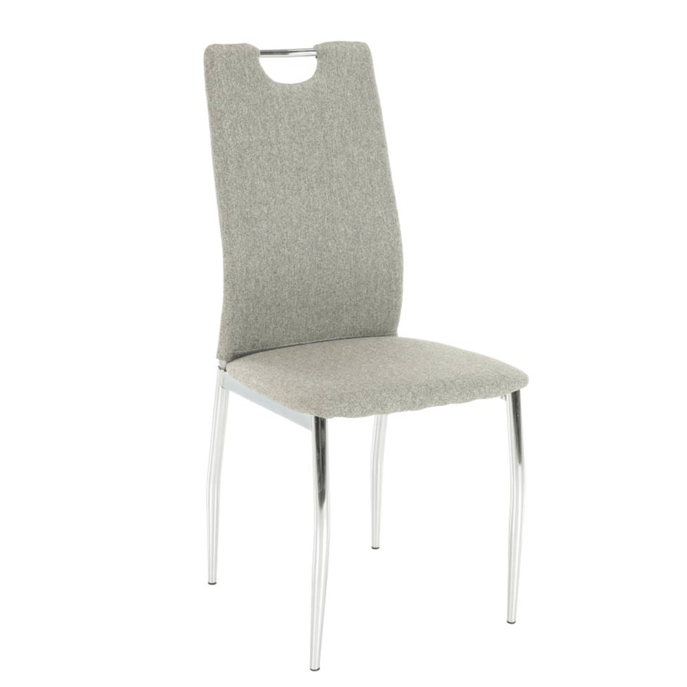 Kondela Jedálenská stolička béžový melír/chróm OLIVA NEW poškodený tovar, značky Kondela