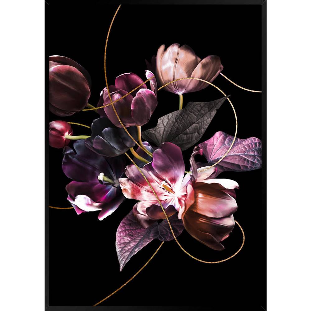 Monee  OBRAZ, kvety, 50/70 cm, značky Monee