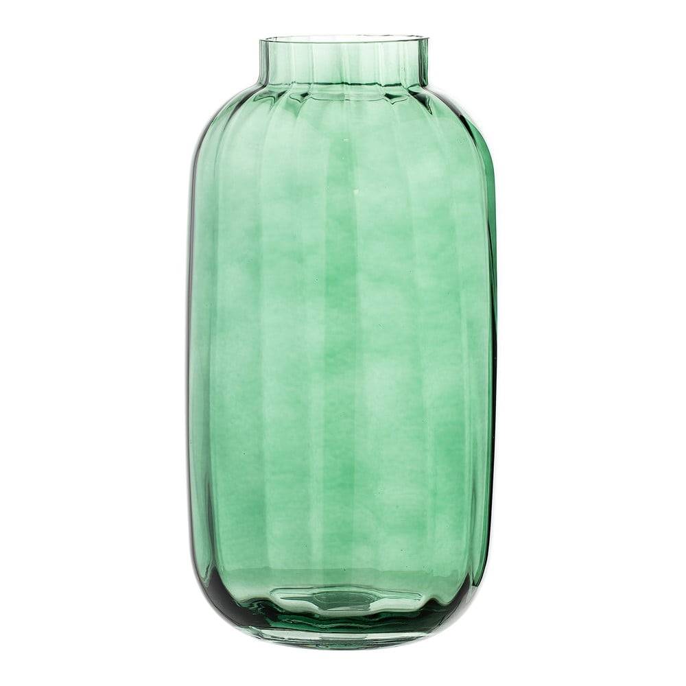 Bloomingville Zelená sklenená váza  Amy, značky Bloomingville