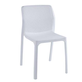 Kondela Stohovateľná stolička biela/plast LARKA, značky Kondela