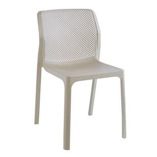 Stohovateľná stolička sivohnedá taupe/plast LARKA