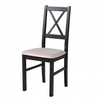 Sconto Jedálenská stolička NILA 10 čierna/béžová, značky Sconto
