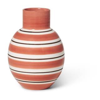 Kähler Design Ružovo-biela keramická váza  Nuovo, výška 14,5 cm, značky Kähler Design