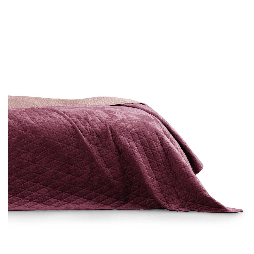 AmeliaHome Fialovo-ružový pléd cez posteľ  Laila Mauve, 220 x 240 cm, značky AmeliaHome