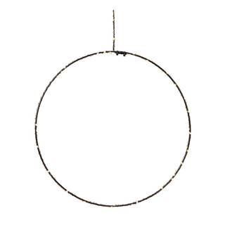 Markslöjd Čierna vianočná závesná svetelná dekorácia  Alpha Circle, výška 30 cm, značky Markslöjd