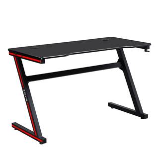 Kondela Herný stôl/počítačový stôl čierna/červená MACKENZIE 120cm, značky Kondela