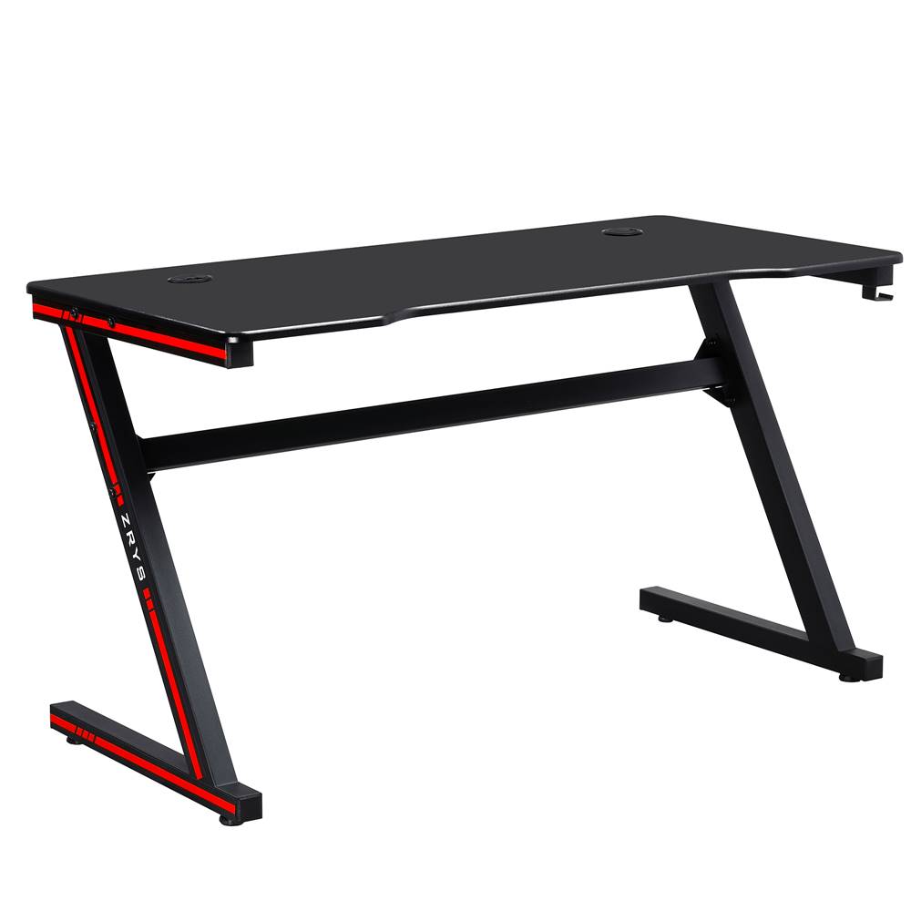 Kondela Herný stôl/počítačový stôl čierna/červená MACKENZIE 140cm, značky Kondela