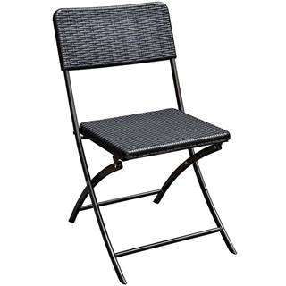 Skladacia stolička čierna