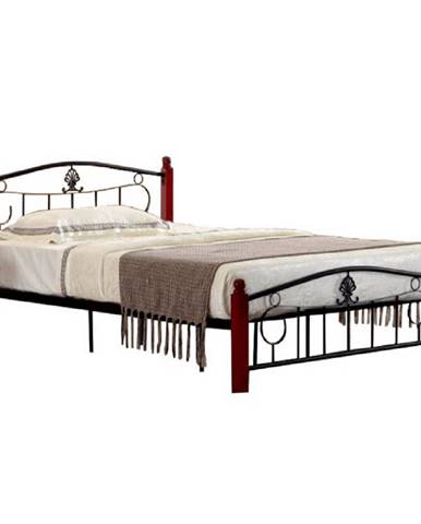 Kovová posteľ s roštom 140x200 MAGENTA