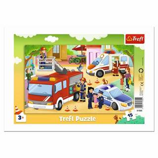 Trefl  Zásahová vozidla 15 dielov puzzle, značky Trefl