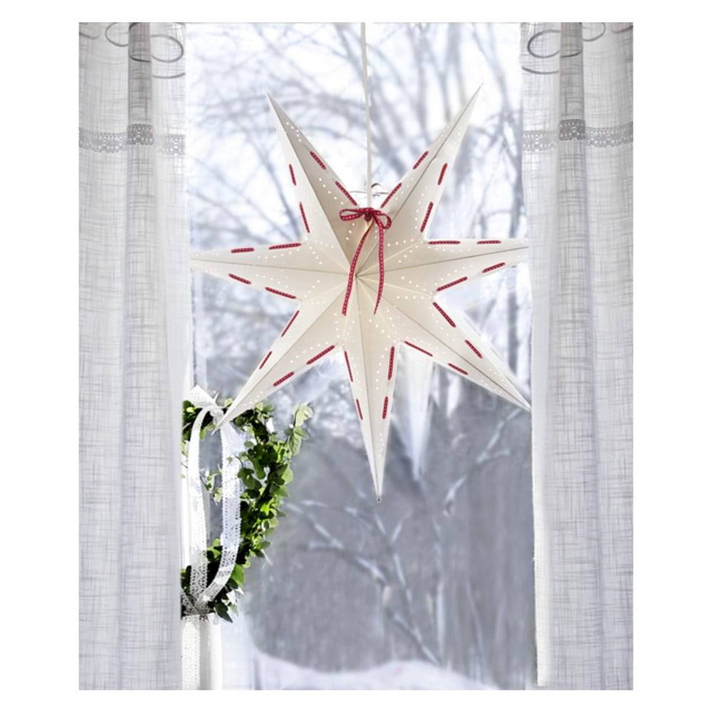 Star Trading Biela vianočná svetelná dekorácia  Vira, ø 60 cm, značky Star Trading