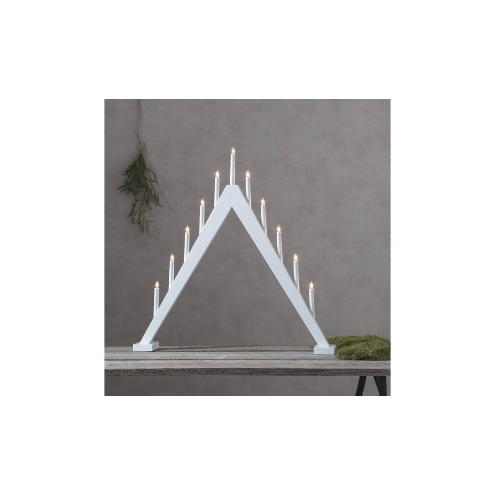 Star Trading Biely vianočný LED svietnik  Trill, výška 79 cm, značky Star Trading