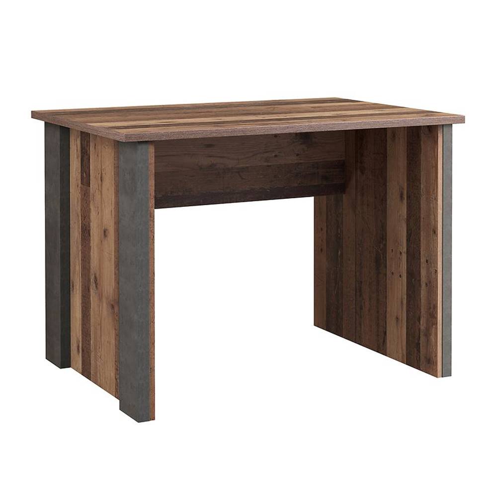 MERKURY MARKET Písací stôl Symmach 103 Old-Wood Vinteage/Beton, značky MERKURY MARKET