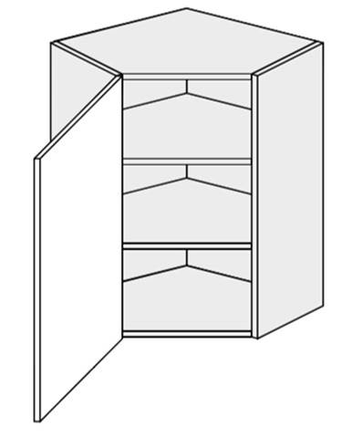 ArtExt Kuchynská skrinka horná rohová