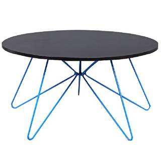 Konferenčný stolík čierny dub/modrá MIKKEL P1 poškodený tovar