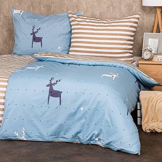 4Home  Bavlnené obliečky Deer love, 220 x 200 cm, 2 ks 70 x 90 cm, značky 4Home