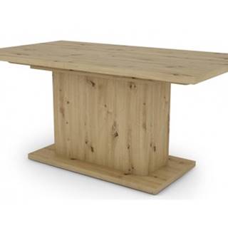 Jedálenský stôl Paulo 160x90 cm, dub artisan, rozkladací