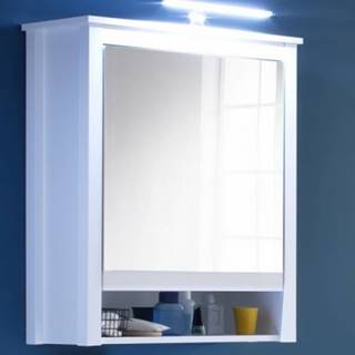 ASKO - NÁBYTOK Kúpeľňová skrinka so zrkadlom Ole, biela, šírka 62 cm, značky ASKO - NÁBYTOK