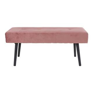 Ružová zamatová lavica Bonami Essentials Skiby