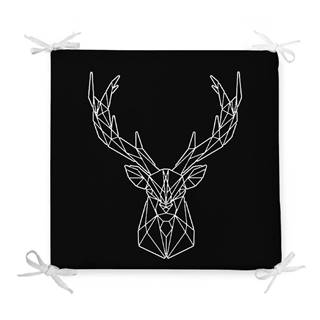 Minimalist Cushion Covers Sedák s prímesou bavlny  Geometric Reindeer, 42 x 42 cm, značky Minimalist Cushion Covers