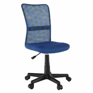 Kondela Otočná stolička modrá/vzor/čierna GOFY, značky Kondela