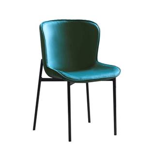 Jedálenská stolička smaragdová Velvet látka ADENA