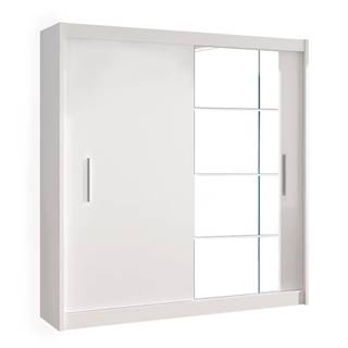 Skriňa s posuvnými dverami biela 180x215 LOW