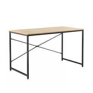 Kondela KONDELA Písací stôl, dub/čierna, 100x60 cm, MELLORA, značky Kondela