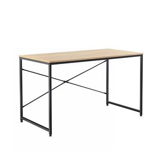 KONDELA Písací stôl, dub/čierna, 90x60 cm, MELLORA