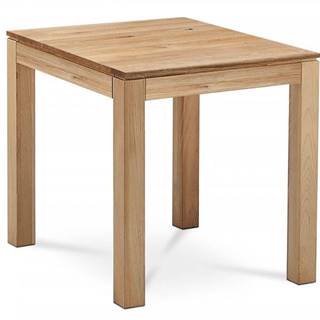 AUTRONIC DS-D080 OAK Jedálenský stôl 80x80x75 cm, masív dub, povrchová úprava olejom, nohy 8x8x cm