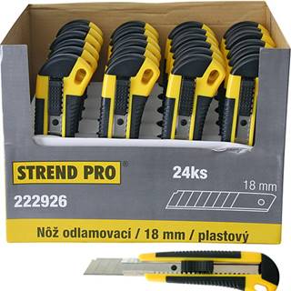 STREND PRO Nôž Strend Pro UKBOX-86-18 18 mm, odlamovací, plastový, Sellbox 24 ks, značky STREND PRO