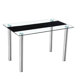 Kondela KONDELA Jedálenský stôl, oceľ/sklo, 120x70 cm, ESTER, značky Kondela