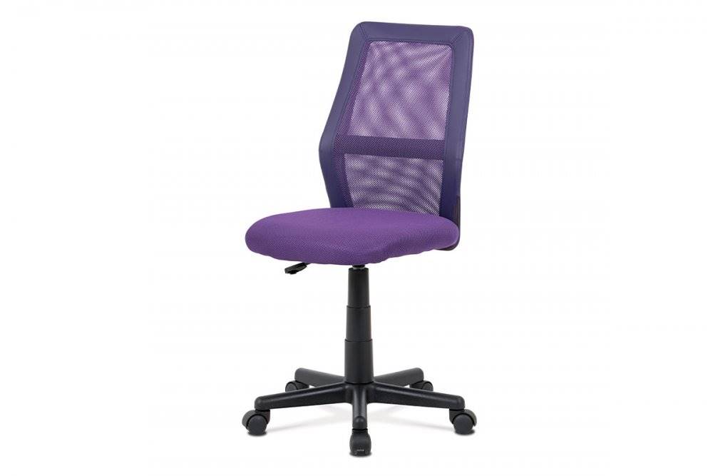 AUTRONIC  KA-V101 PUR kancelárska stolička fialový MESH + ekokoža, výšk. nast., kríž plast čierny, značky AUTRONIC