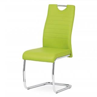 AUTRONIC  DCL-418 LIM jedálenská stolička, koženka zelená, chróm, značky AUTRONIC