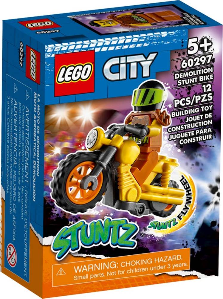 LEGO  CITY KASKADERSKA DEMOLICNA MOTORKA /60297/, značky LEGO