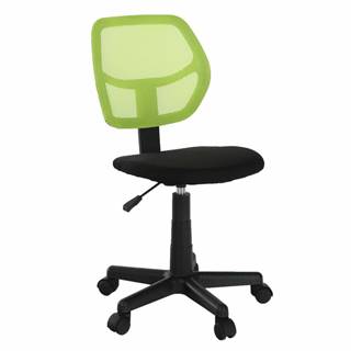 Kondela KONDELA Otočná stolička, zelená/čierna, MESH, značky Kondela