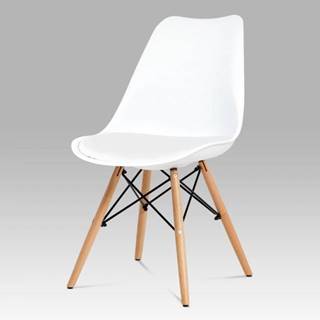 AUTRONIC CT-741 WT jedálenská stolička, plast biely, buk